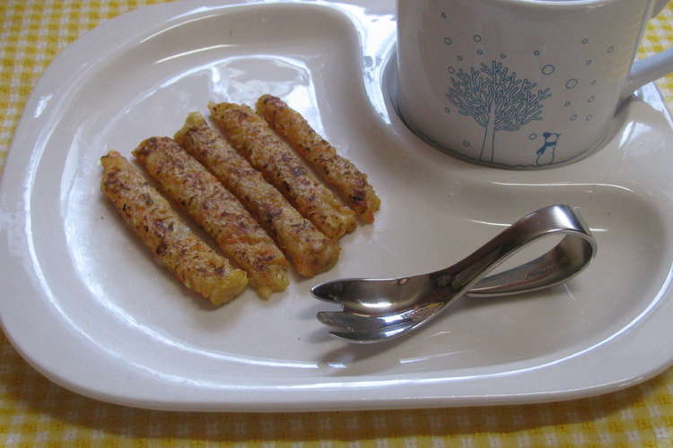 離乳食 完了期 蓮根人参のもっちり焼き レシピ 作り方 By ペペロンシーロ クックパッド 簡単おいしいみんなのレシピが376万品