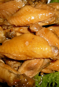 簡単　鶏手羽のマーマレード煮