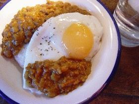 ベイクドビーンズのドライカレー