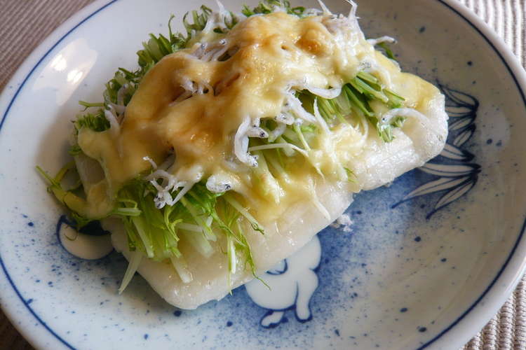 水菜としらす干しの餅ピザ レシピ 作り方 By Nerachin クックパッド 簡単おいしいみんなのレシピが361万品
