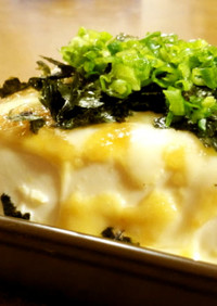 お豆腐の味噌マヨグラタン風