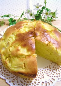 ホットケーキミックス♥チーズりんごケーキ