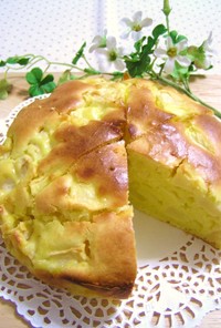 ホットケーキミックス♥チーズりんごケーキ