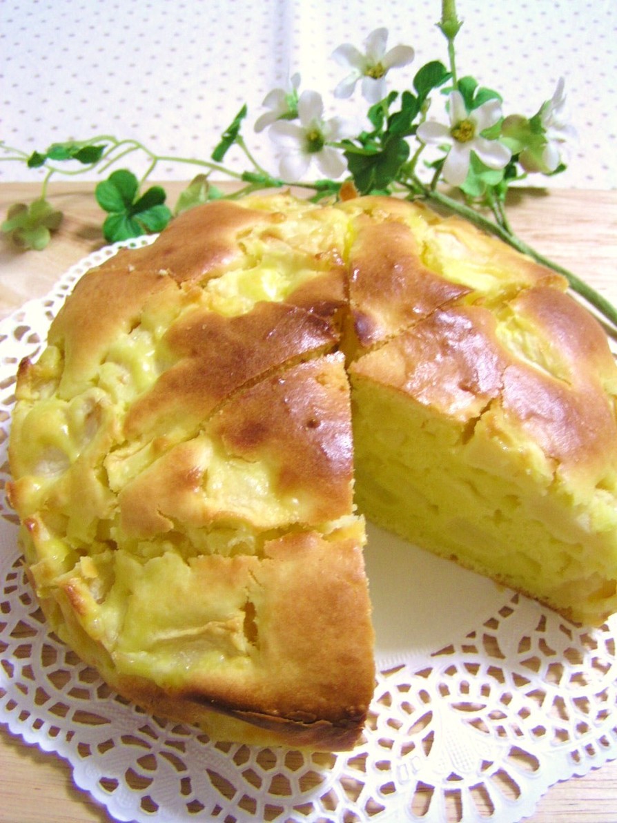 ホットケーキミックス♥チーズりんごケーキの画像