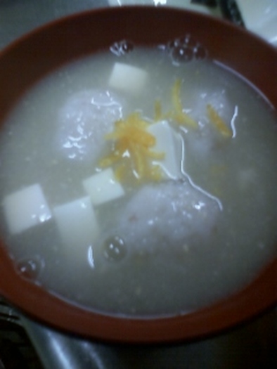 寒い冬にごちそう★レンコン団子味噌汁の写真