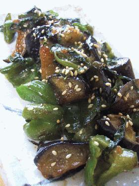 茄子の鍋しぎ、大葉風味。