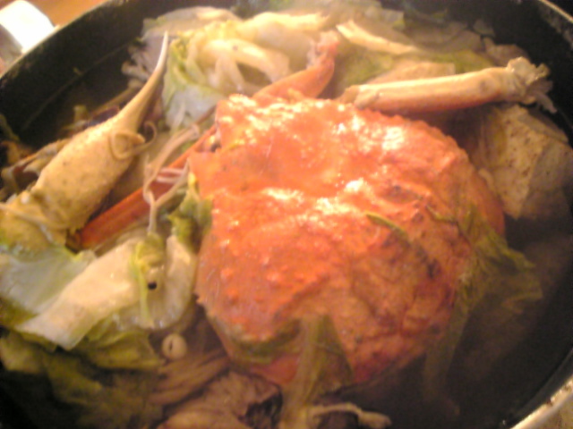 カニ鍋の画像