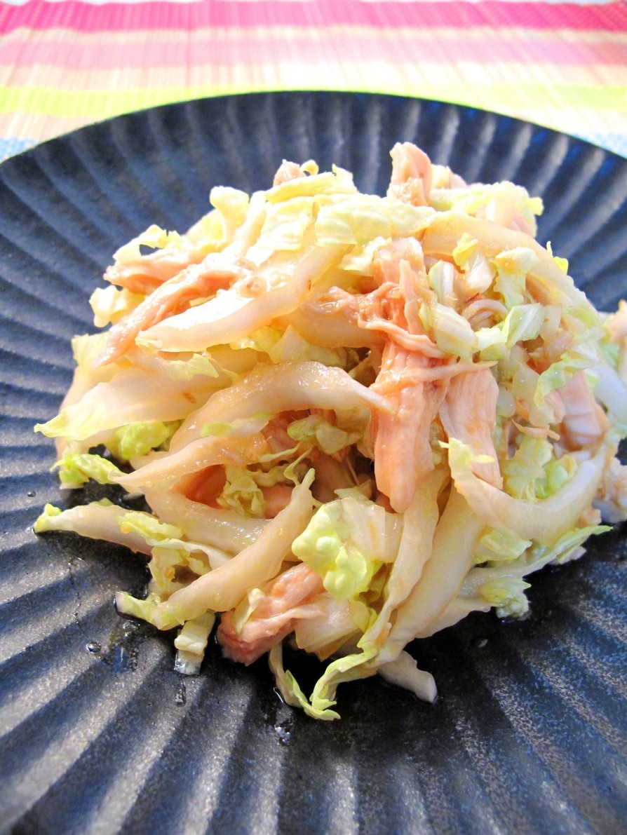 白菜とささみの生姜風味サラダ♪の画像