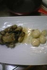 ニンニクと牡蠣のオリーブオイル煮