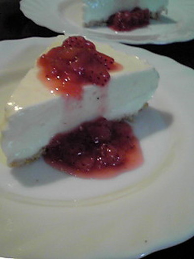 ふんわりレアチーズケーキの写真