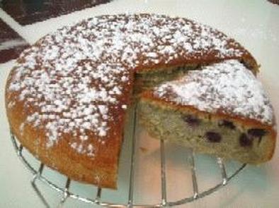 炊飯器でブルーベリーケーキ(用電鍋作藍苺Cake)の写真