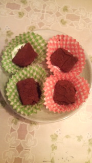 レンジで♪生チョコ風☆切り餅でチョコ餅の写真