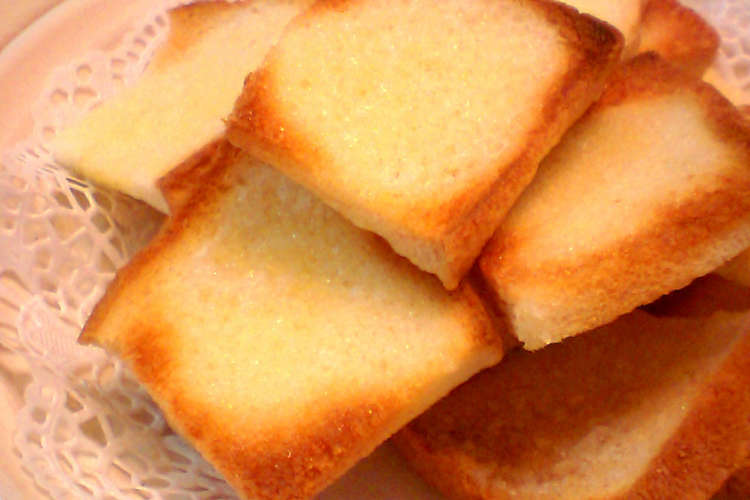レンジで５分 簡単食パンラスク レシピ 作り方 By みぃみぃかん クックパッド 簡単おいしいみんなのレシピが355万品
