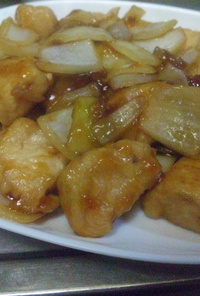 鶏胸肉と玉ねぎの酢豚風☆ローカロ仕様