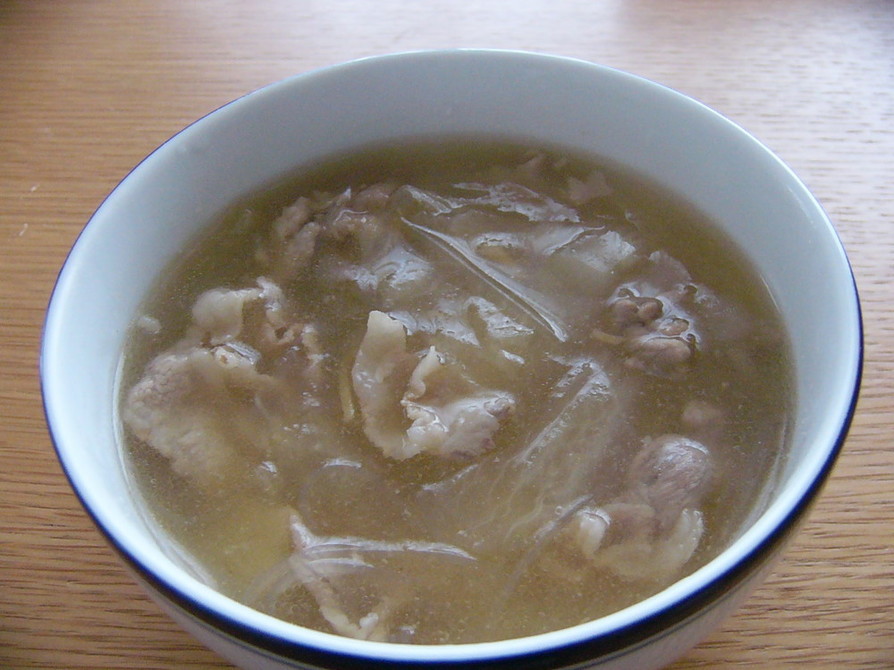 大根・豚肉・春雨で　簡単☆あったかスープの画像