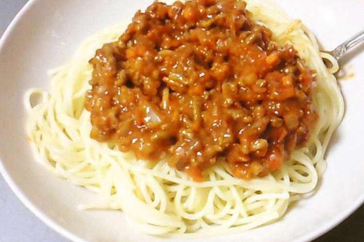トマト缶いらず ケチャップでミートソース レシピ 作り方 By Aynch1010 クックパッド 簡単おいしいみんなのレシピが366万品