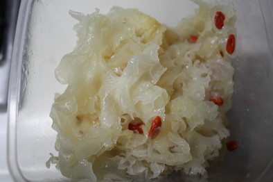 白キクラゲのシロップ煮の写真