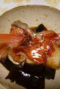 麺つゆde金目鯛の煮付け