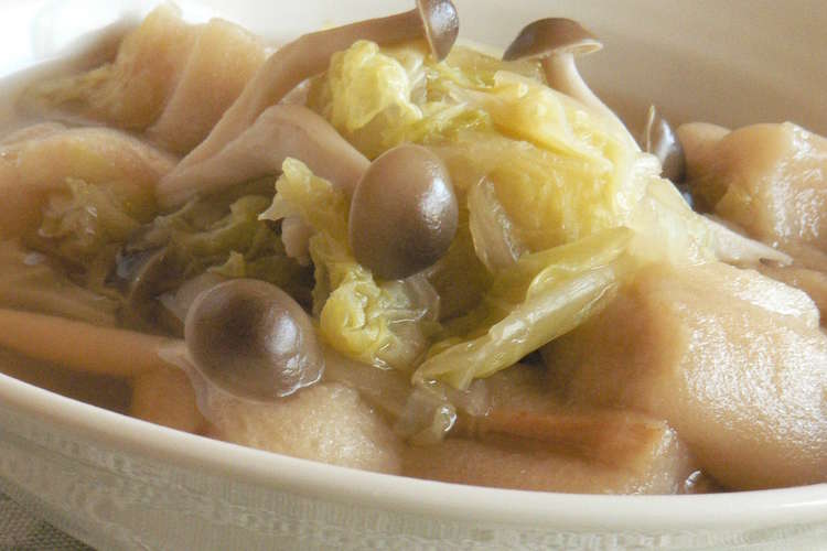 つゆまでいただく 白菜と麩の優しい煮物 レシピ 作り方 By おしす クックパッド 簡単おいしいみんなのレシピが358万品