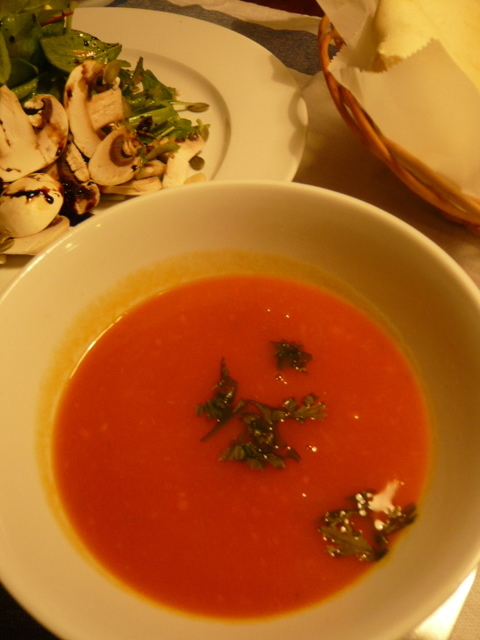 カボチャと野菜ジュースのスープの画像
