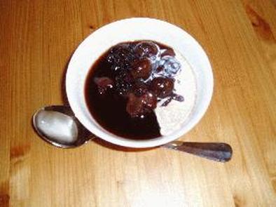 椰乳黒米甜粥の写真