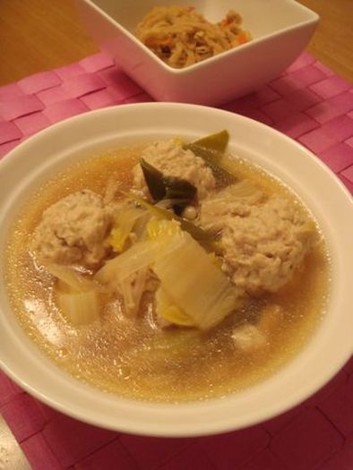 ★豆腐入り鶏団子のスープ煮★の写真