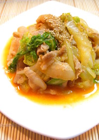 ✿豚バラ肉と白菜のコチュジャン味噌炒め✿