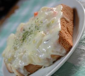 シチューでトースト✿