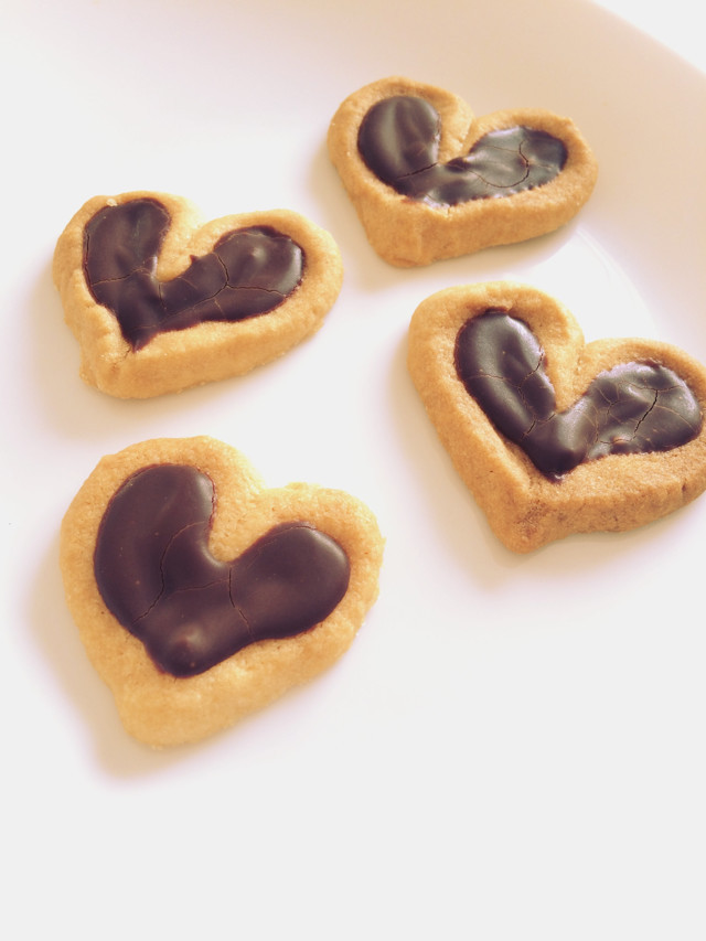 ダブルハートチョコクッキー＊バレンタインの画像