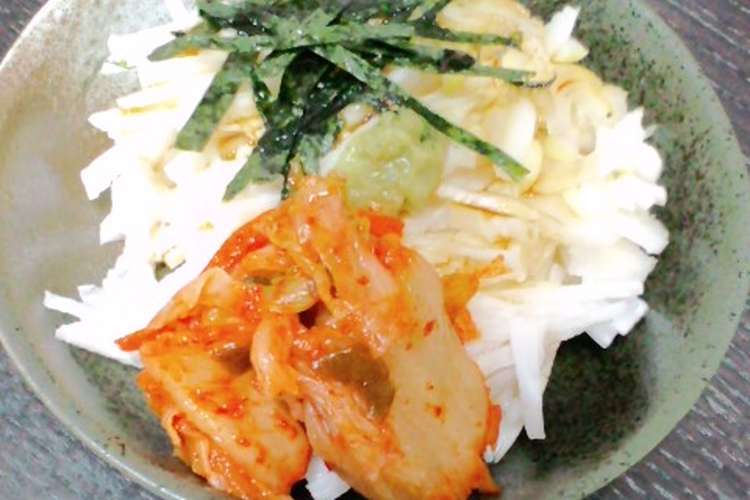 簡単おつまみ 山芋千切りキムチ添え レシピ 作り方 By のんき吞気 クックパッド 簡単おいしいみんなのレシピが352万品