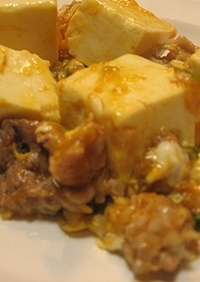 豆腐と豚肉のピリ辛煮