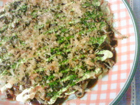 具はもやしだけですが何か??お好み焼風①