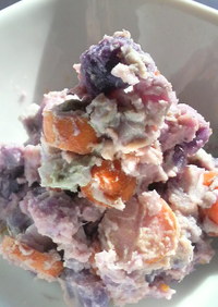 デザートみたいに甘い♪ 紫芋サラダ