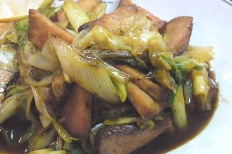 簡単5分 ギフトの焼豚と太ネギの炒めもの レシピ 作り方 By 武茶志 クックパッド 簡単おいしいみんなのレシピが350万品