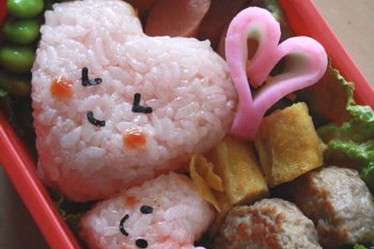 キャラ弁 ハートがいっぱいのお弁当 レシピ 作り方 By のり14 クックパッド 簡単おいしいみんなのレシピが361万品