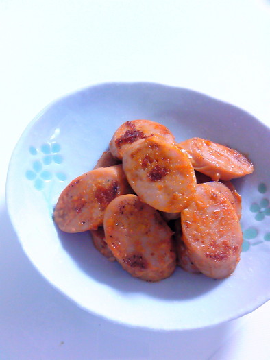 おさかなソーセージのコチュマヨ焼きの写真