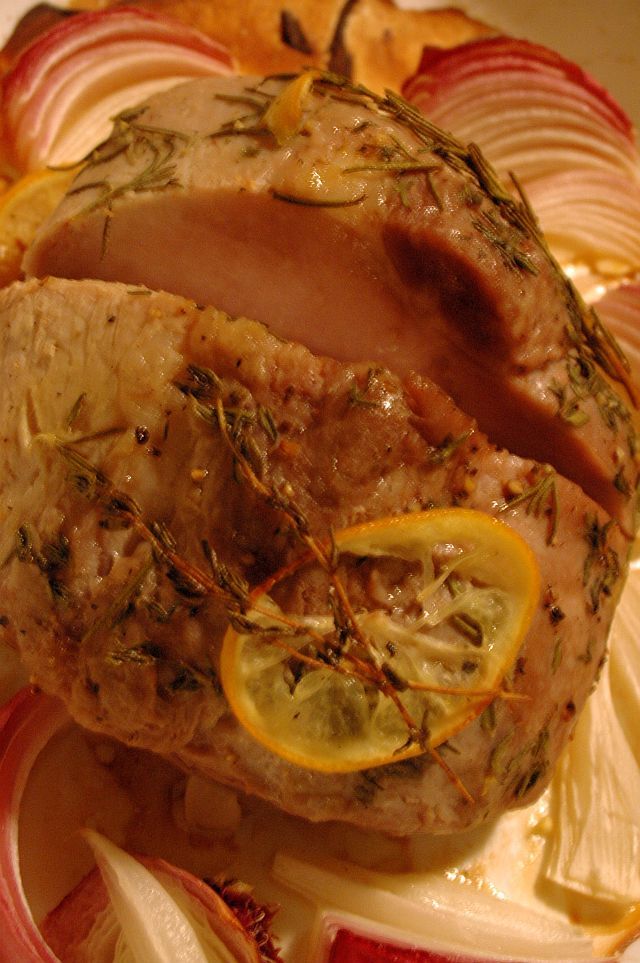 豚肉のレモンハーブローストの画像