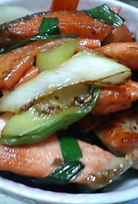 鮭の野菜炒め