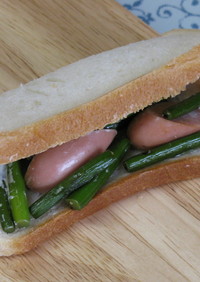 簡単♪ニンニクの芽のサンドイッチ