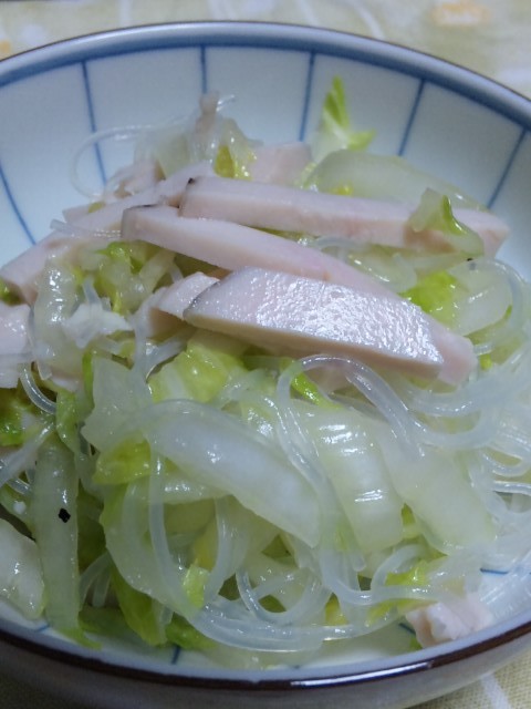 鶏ハムで白菜サラダ♡の画像