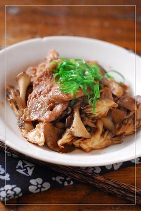 豚と舞茸の生姜焼き