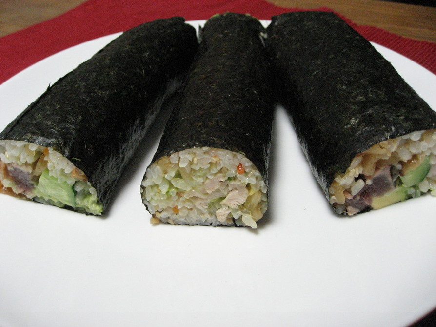 太巻き～アボカド・かつお・散らし寿司～の画像