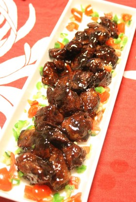 バルサミコ酢で～レバーのバルサミコソテー