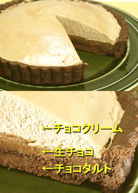 チョコ好きのためのチョコレートタルト♪