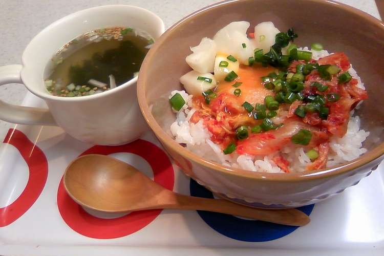 簡単晩御飯 卵かけご飯 キム玉ごはん レシピ 作り方 By Kiyoshiko クックパッド 簡単おいしいみんなのレシピが356万品