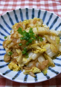 白菜と揚げ玉の炒め煮☆