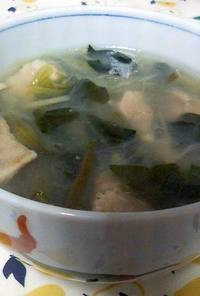 牡蠣と鶏肉のスッキリ生姜スープ＊水炊き風