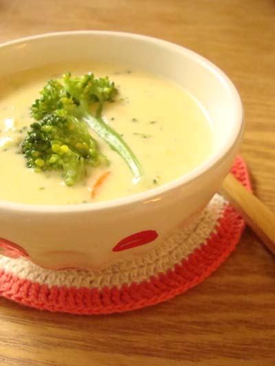 ブロッコリーチェダースープのレシピ