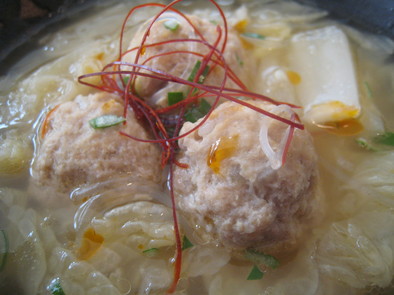 白菜と肉団子のごちそうスープの写真