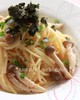 わさびバター風味*明太子としめじのパスタ